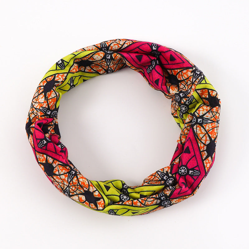 Multicoloured wide loop hair band