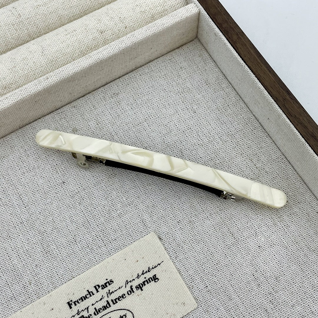 Super slim resin hair barrette