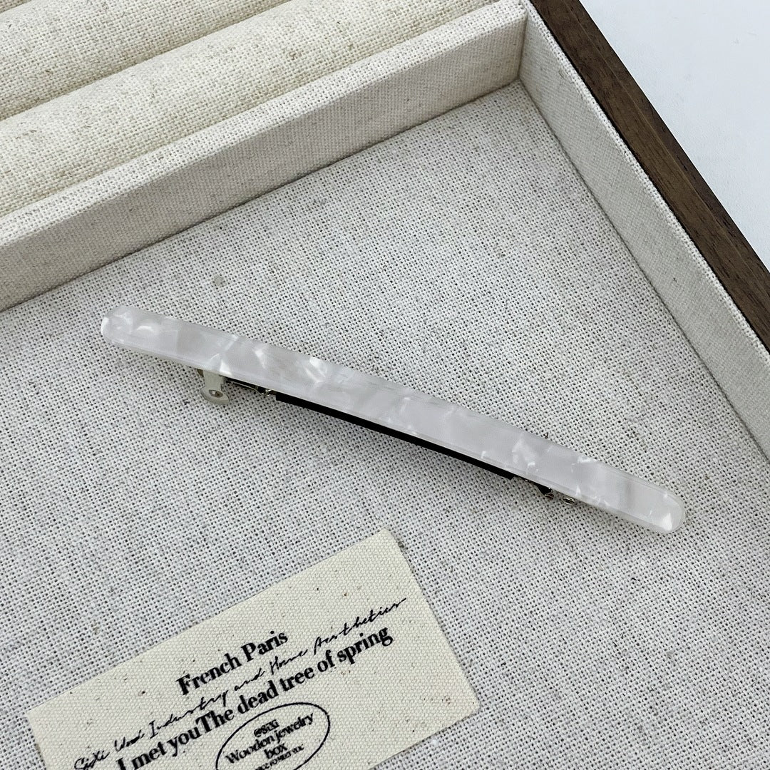 Super slim resin hair barrette
