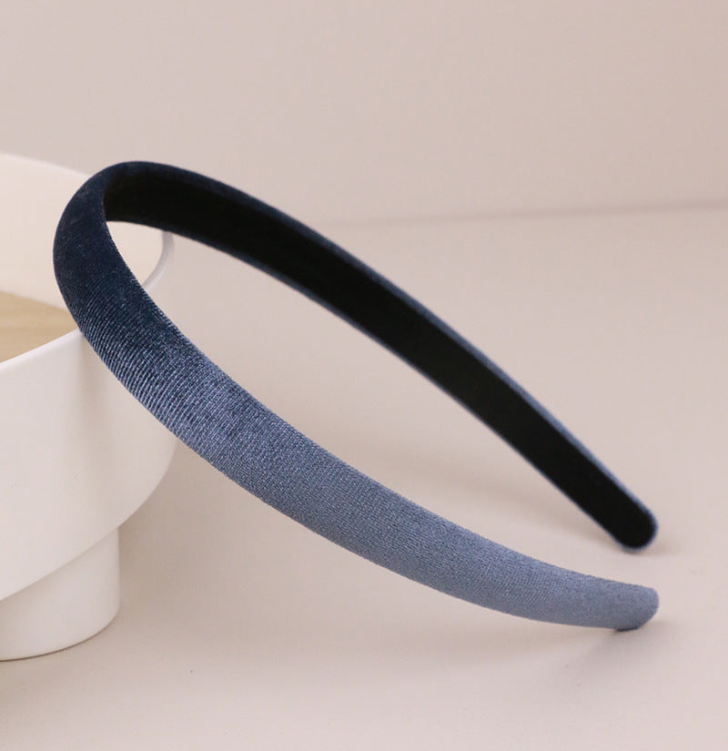1.5cm wide velvet thin headband