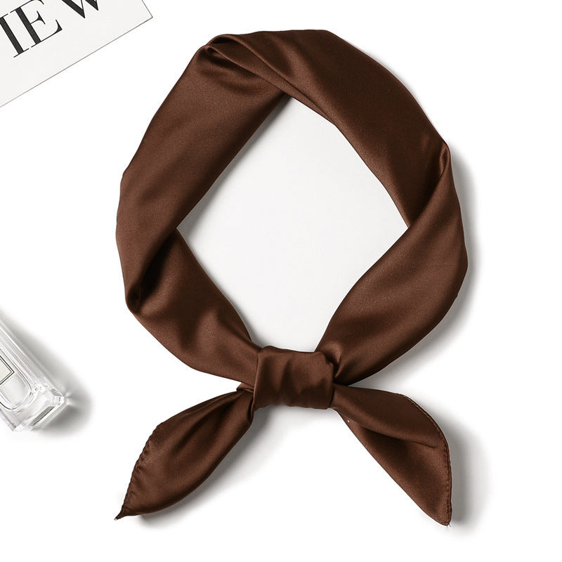 Plain colour square scarf