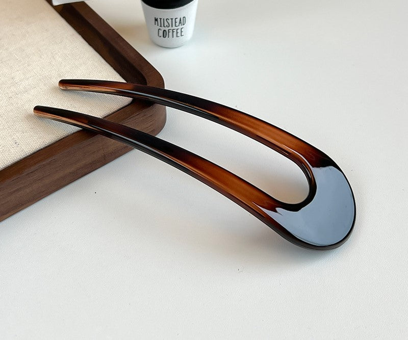Resin large hair fork / French hair pin