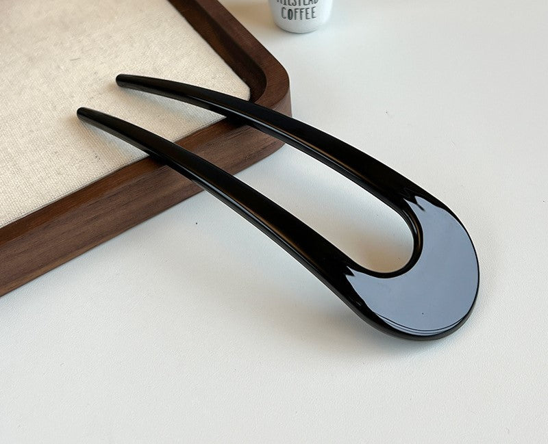 Resin large hair fork / French hair pin
