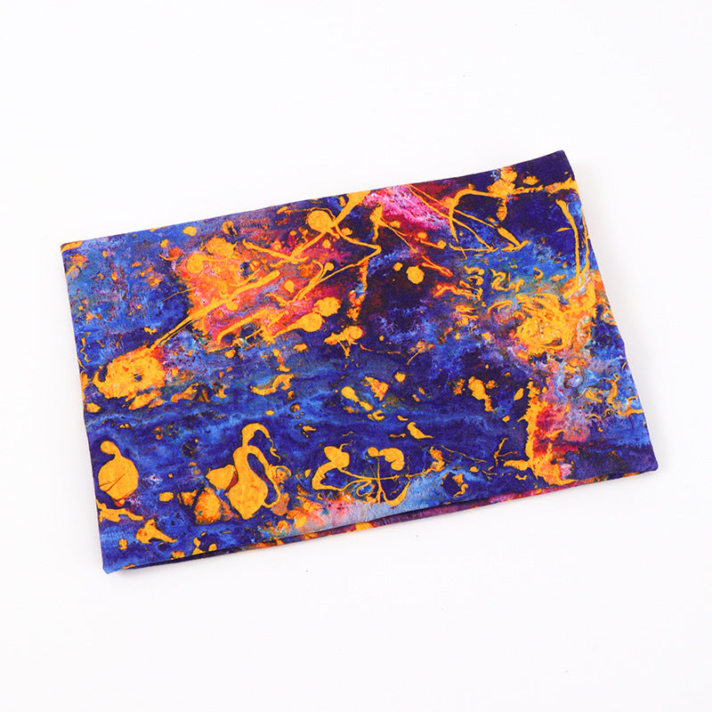 Multicoloured wide loop hair band