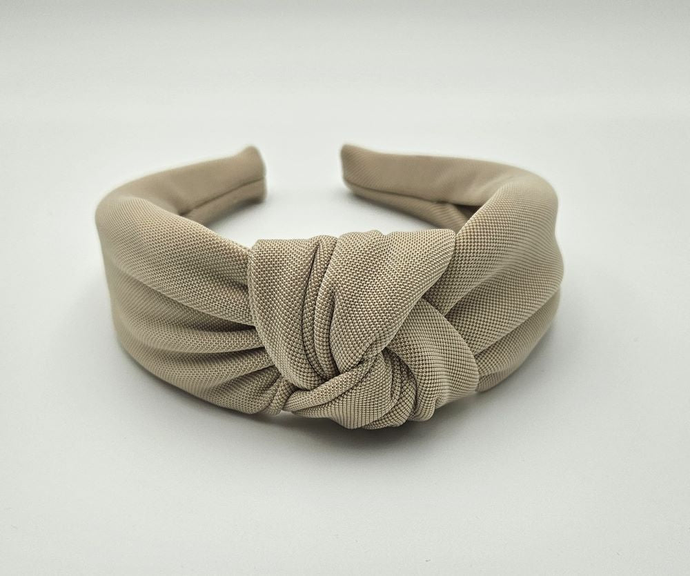 Plain glossy knotted headband