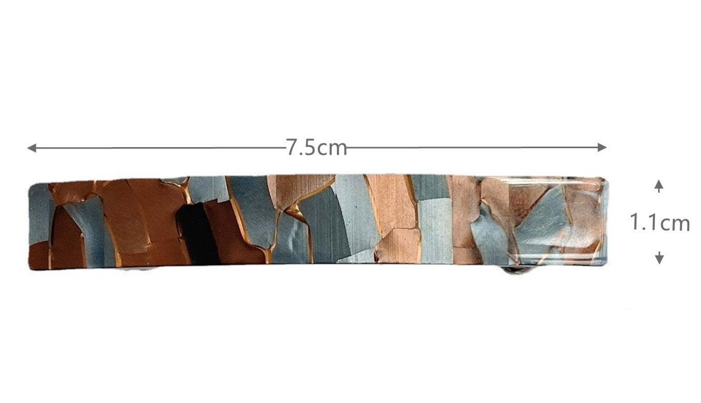 Small resin hair barrette