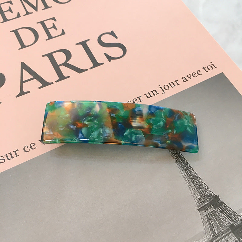 Resin hair barrette in multi colours
