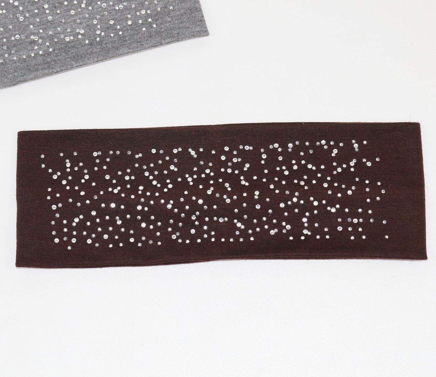 Cotton loop hair band with glitters