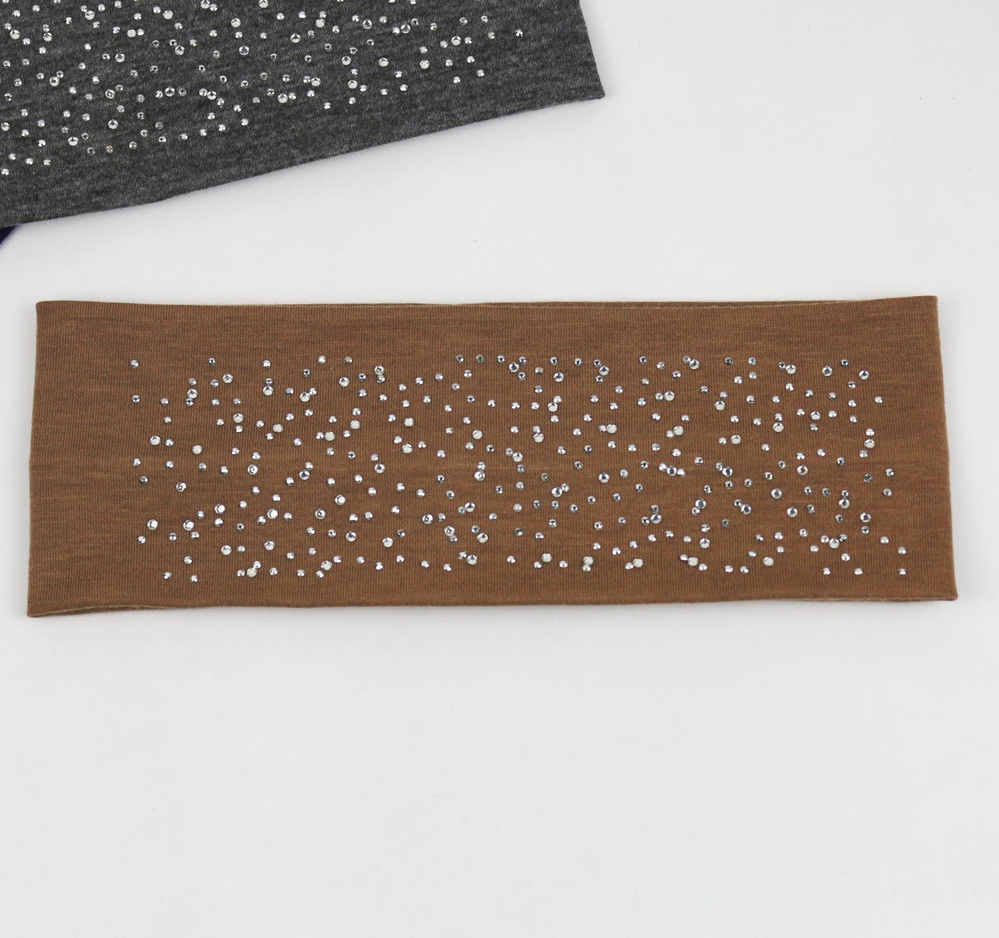 Cotton loop hair band with glitters