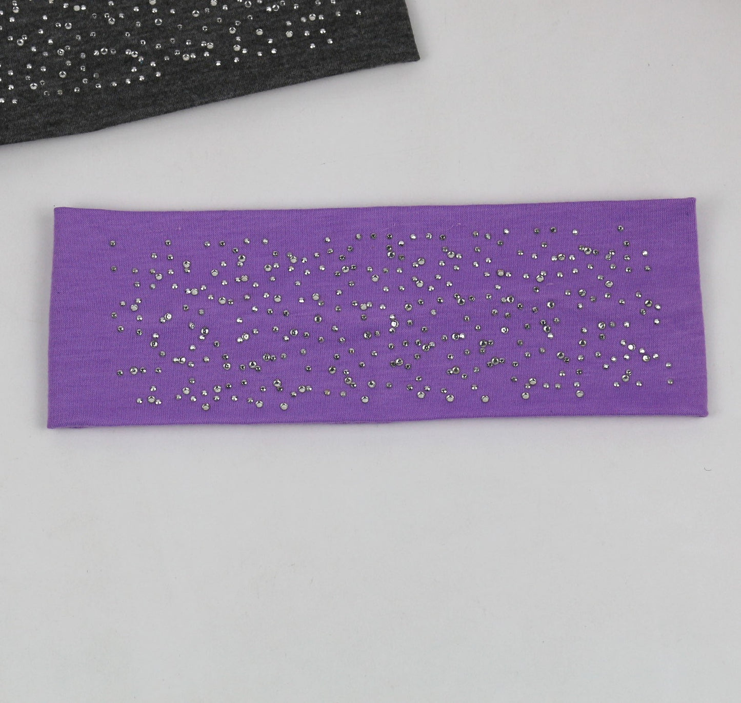 Cotton loop hair band with glitters