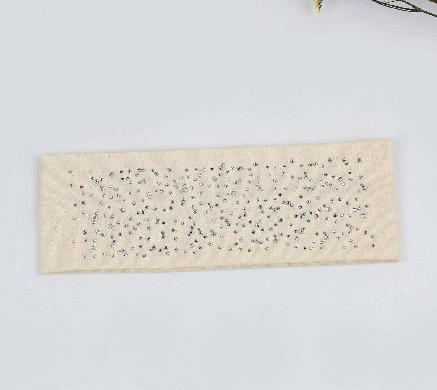 Cotton loop hair band with glitters
