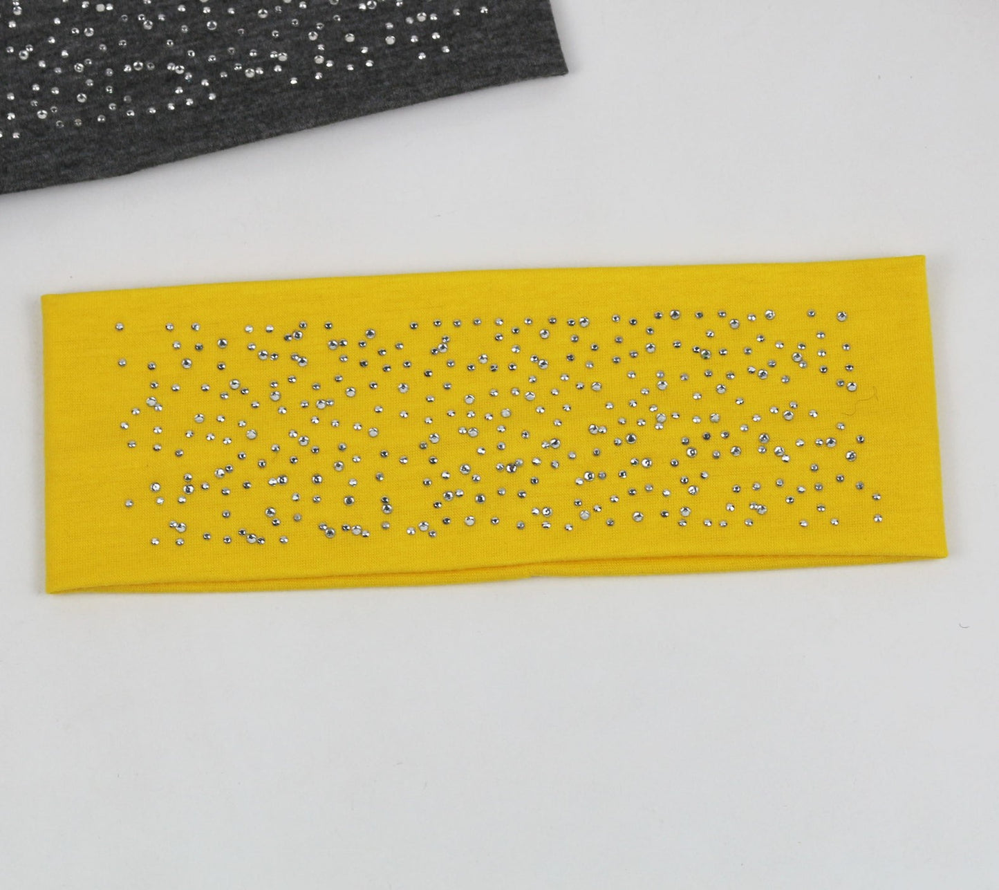 Cotton loop hair band with glitters