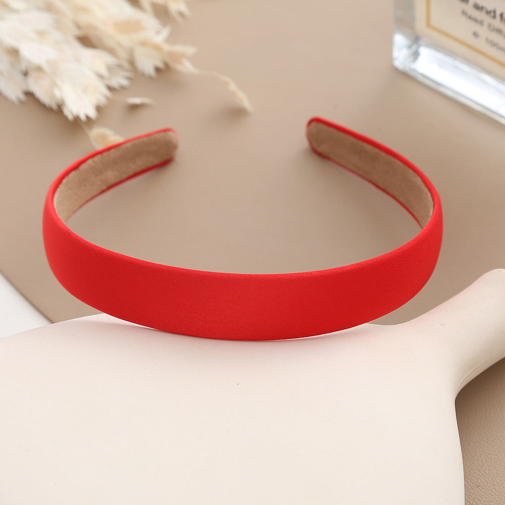 2cm wide matte satin headband