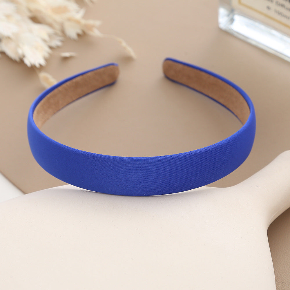 2cm wide matte satin headband
