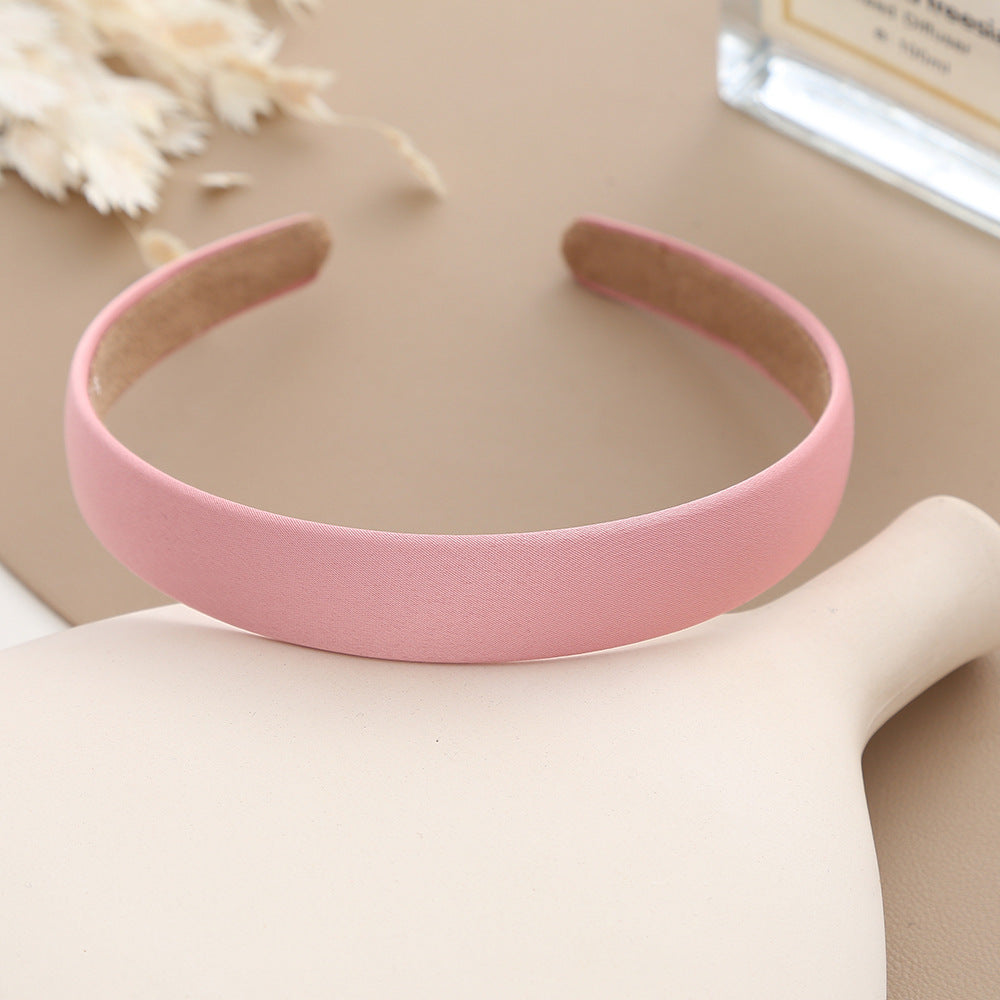 2cm wide matte satin headband