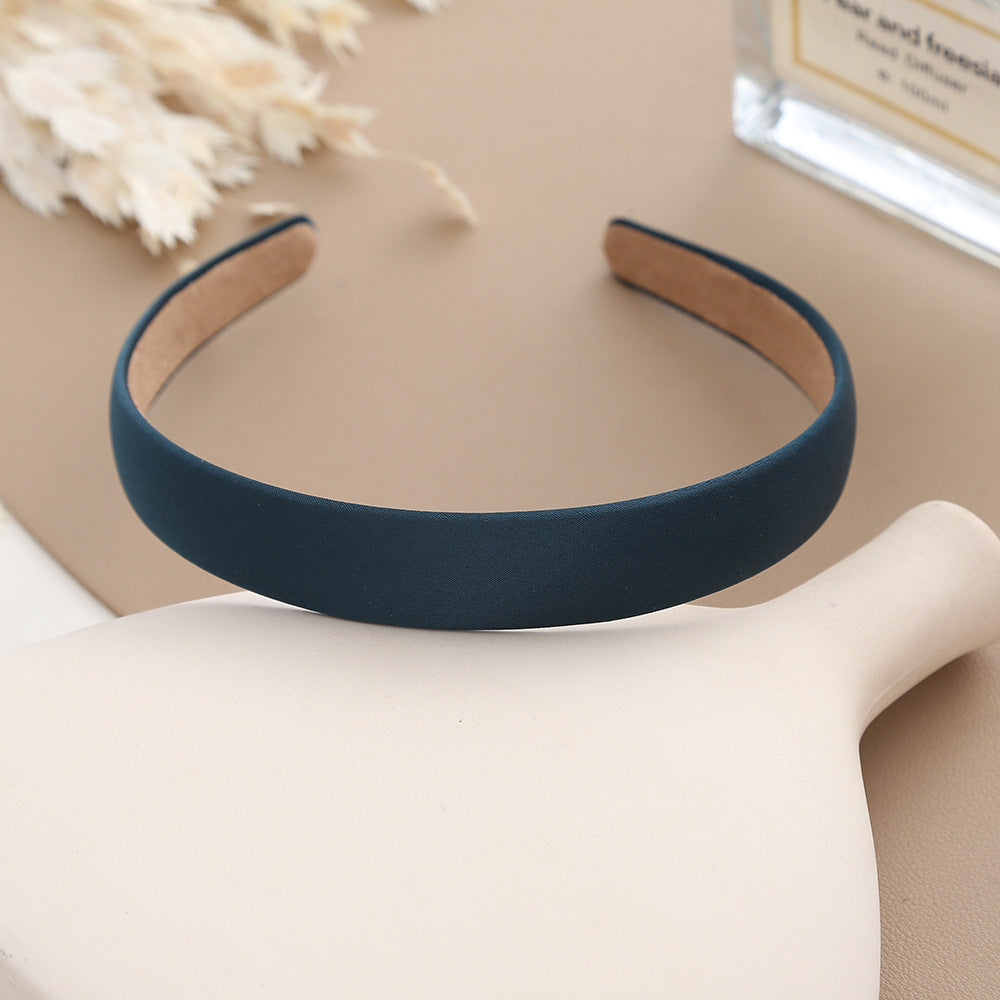 2cm wide matte satin headband