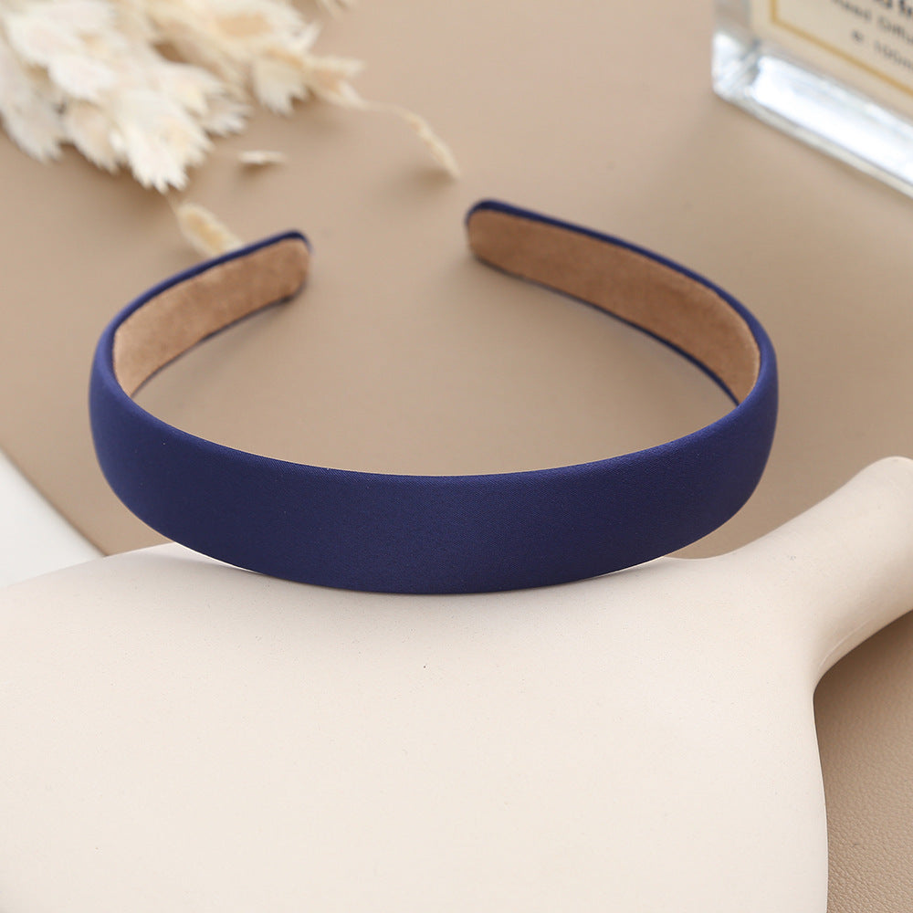 2cm wide matte satin headband