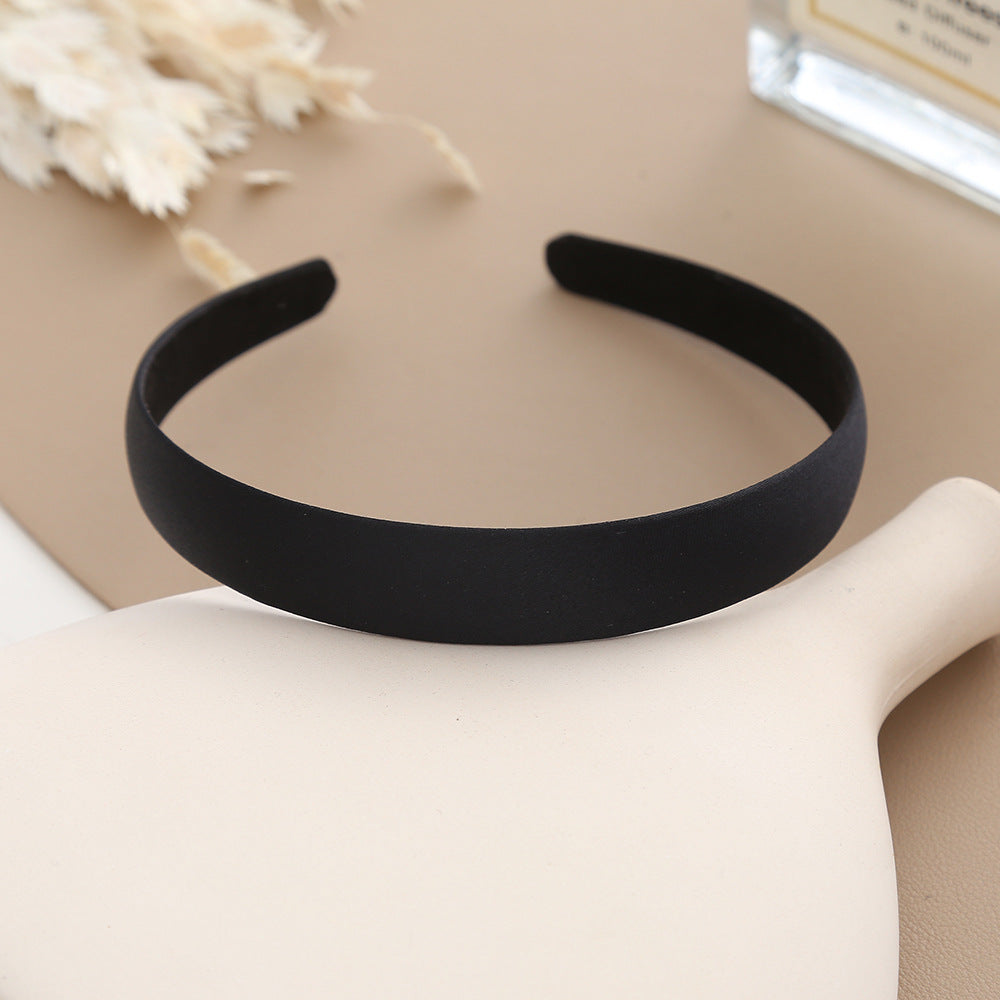 2cm wide matte satin headband