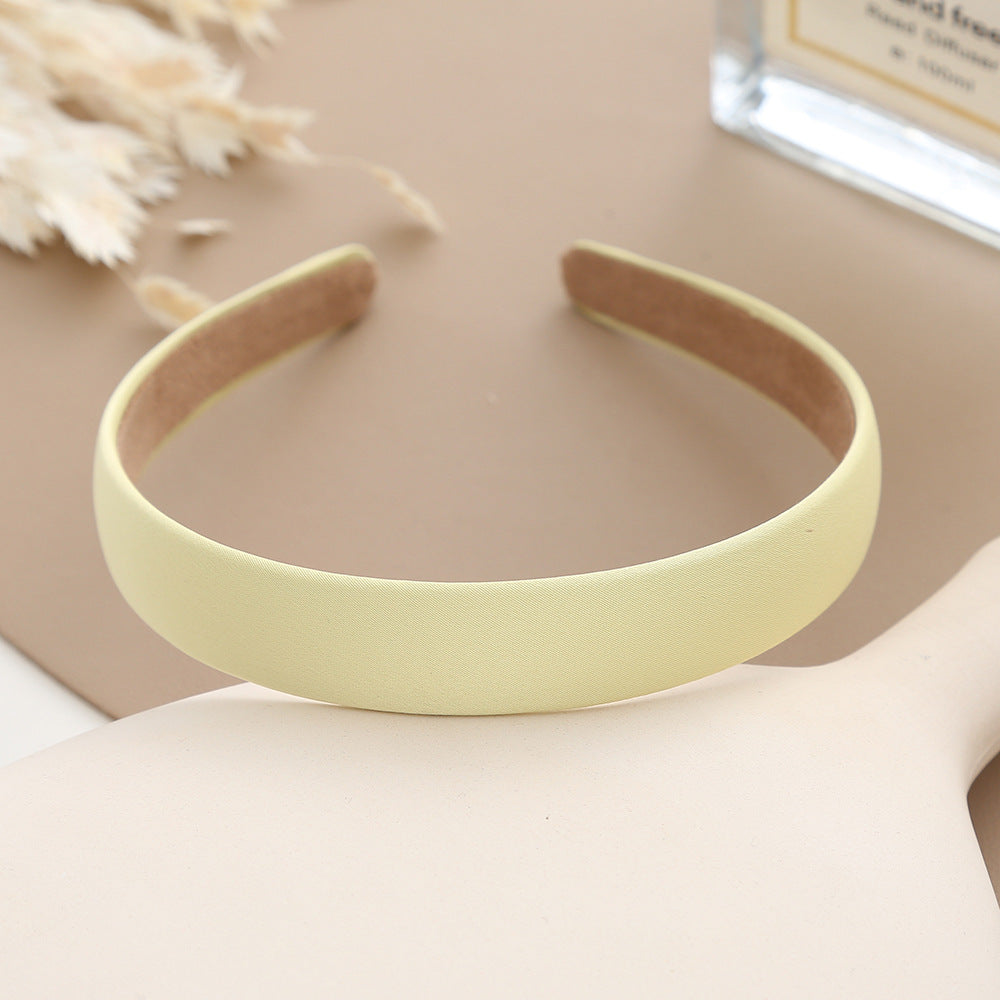 2cm wide matte satin headband