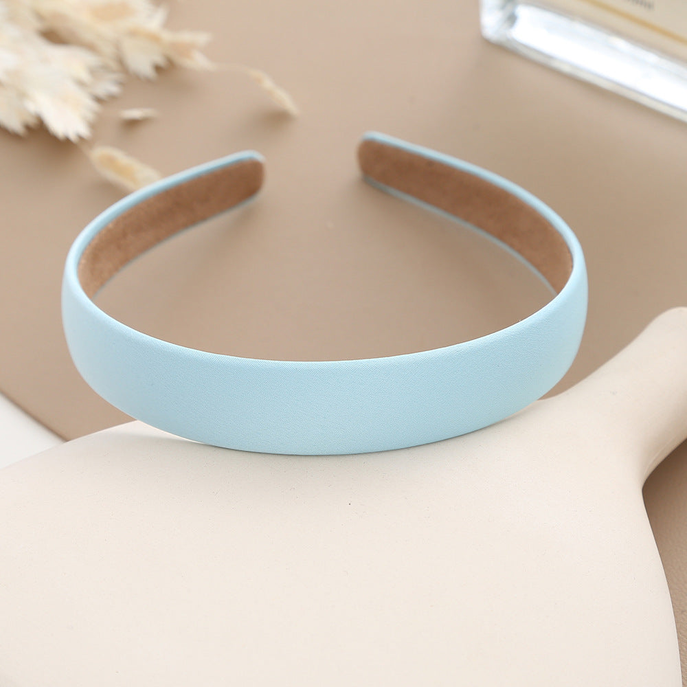 2cm wide matte satin headband