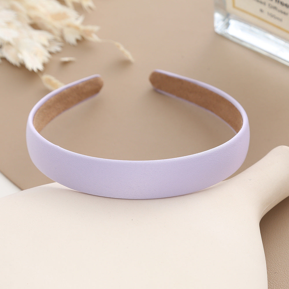 2cm wide matte satin headband