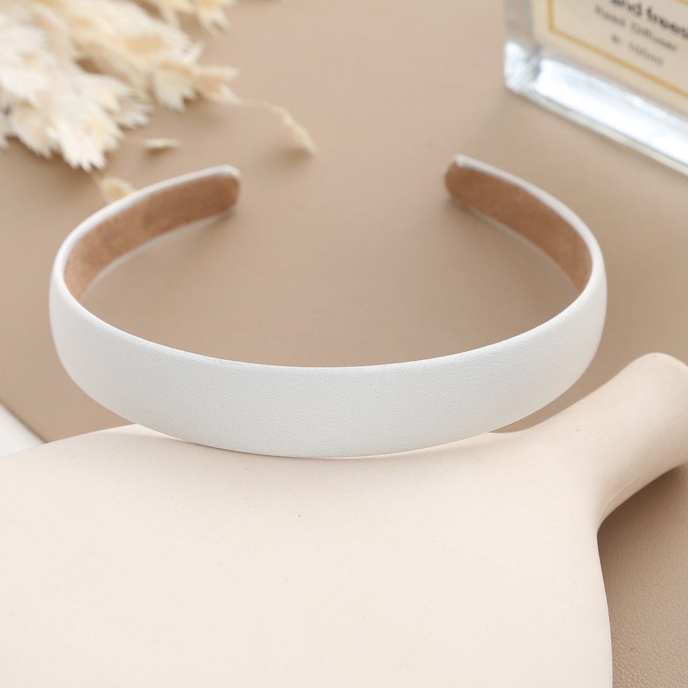 2cm wide matte satin headband