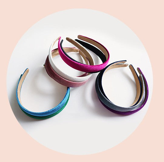 2cm wide velvet headband