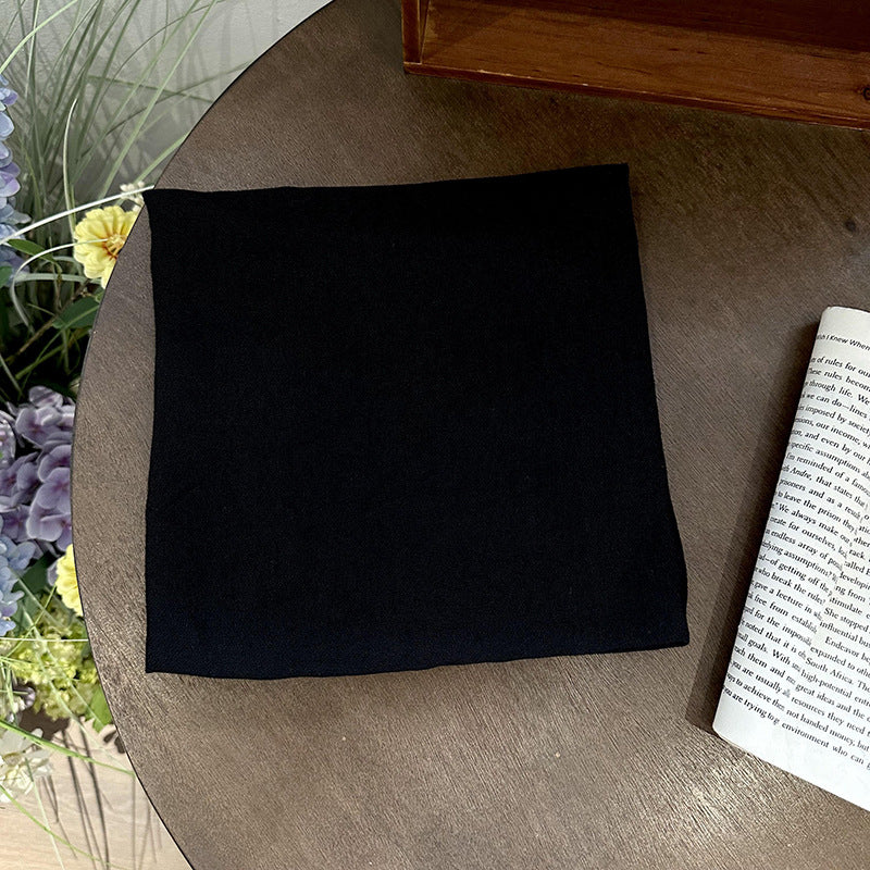 Plain square scarf