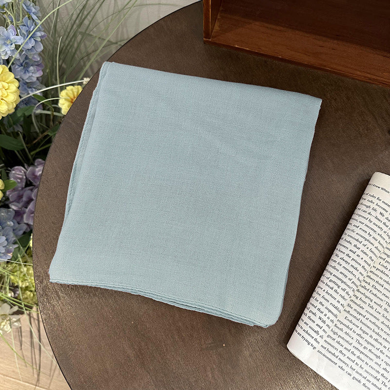 Plain square scarf