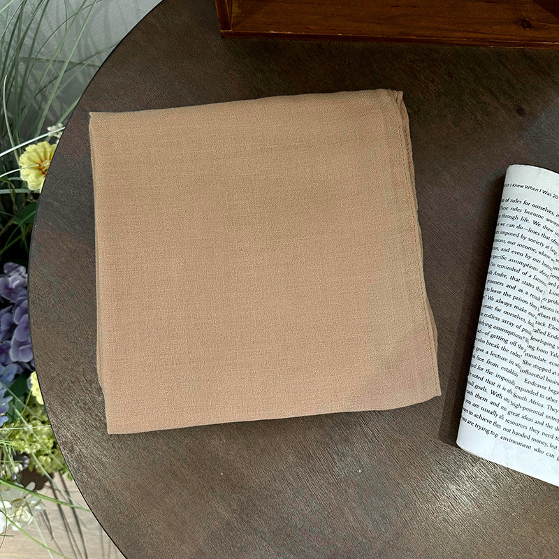 Plain square scarf