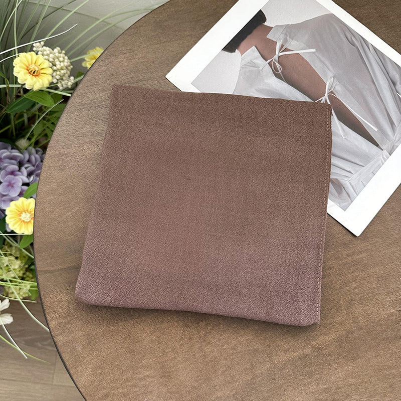 Plain square scarf
