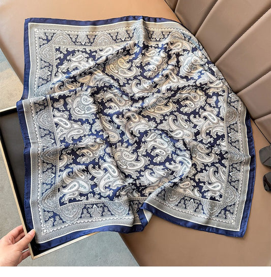 Paisley print square scarf