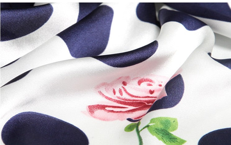 Printed square scarf