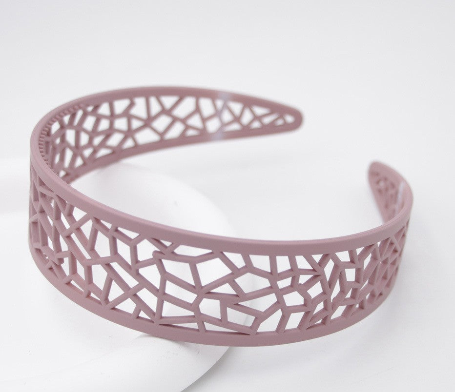 Hollow acrylic headband