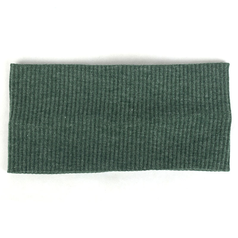 Ribbed stretchy extra-wide loop headband