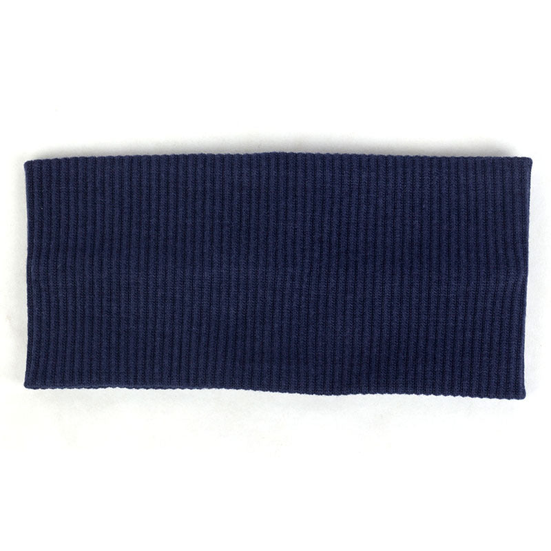Ribbed stretchy extra-wide loop headband