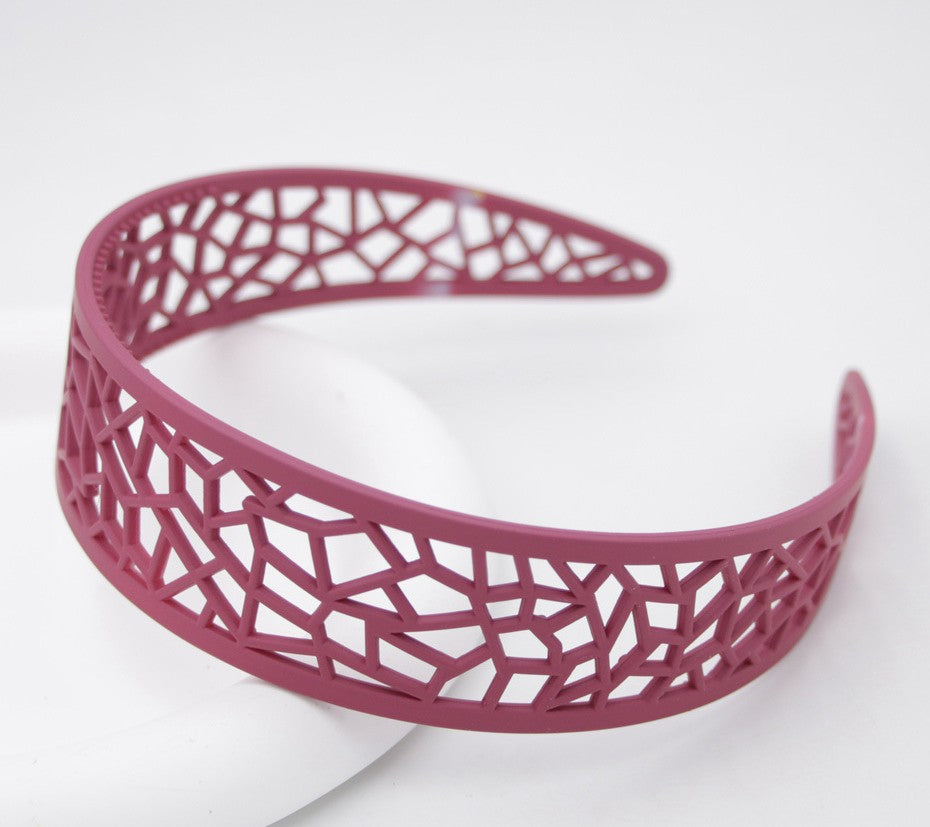 Hollow acrylic headband