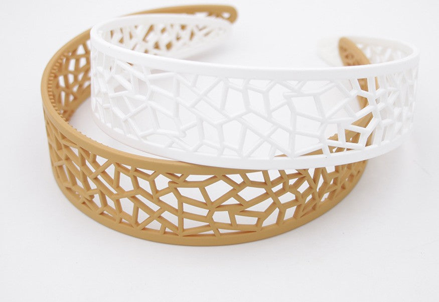 Hollow acrylic headband