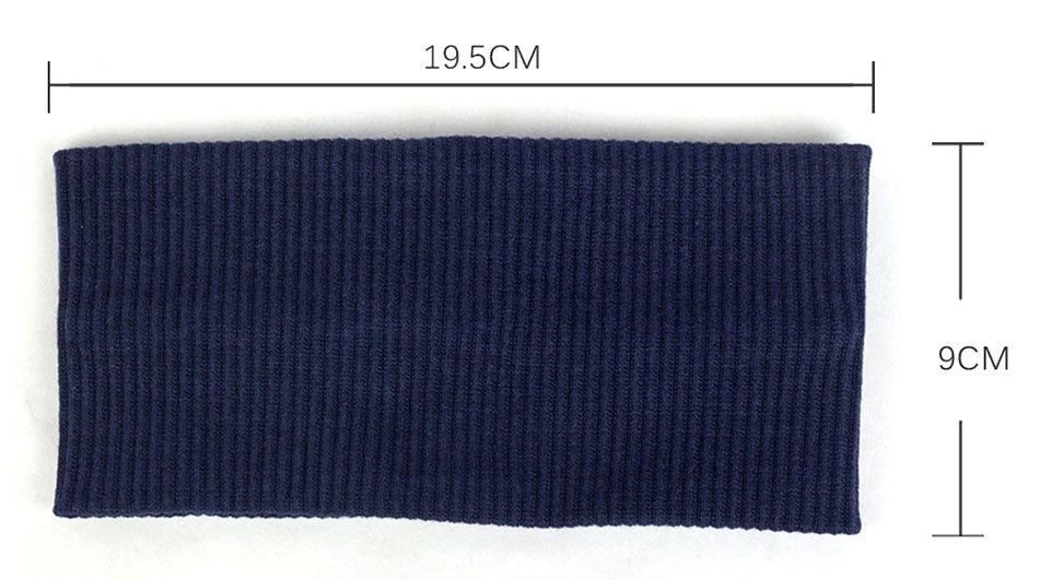 Ribbed stretchy extra-wide loop headband
