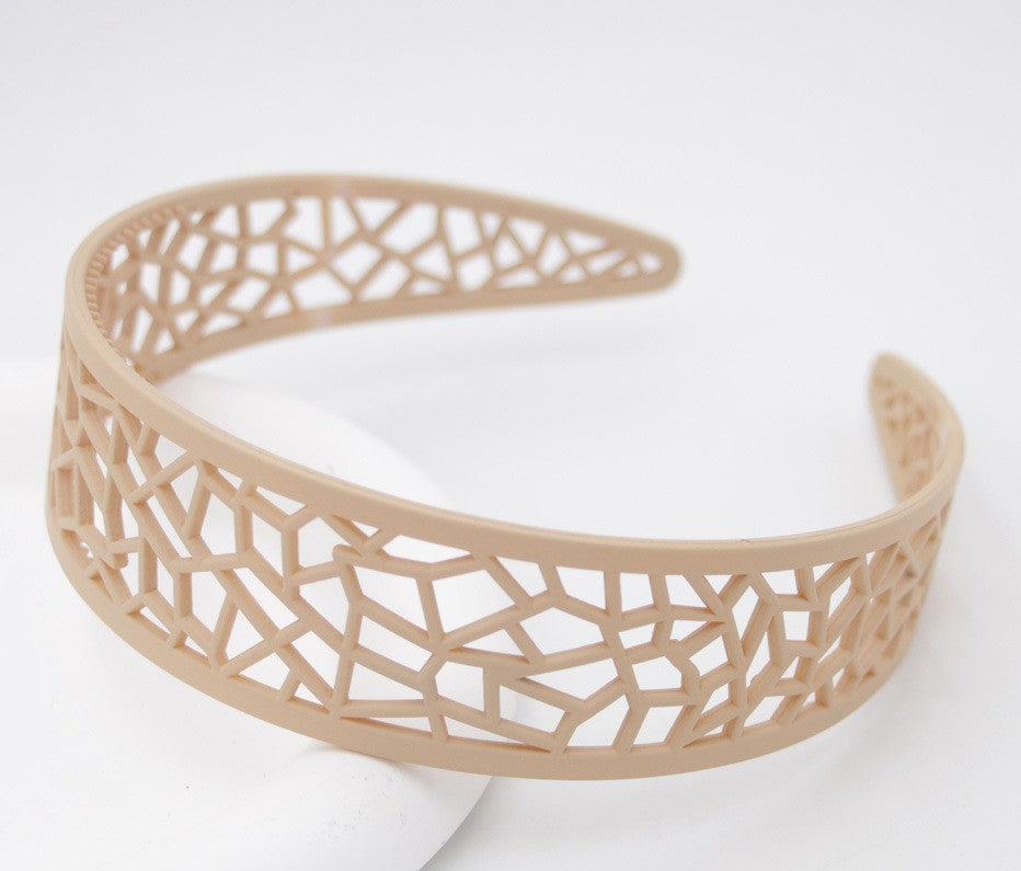 Hollow acrylic headband