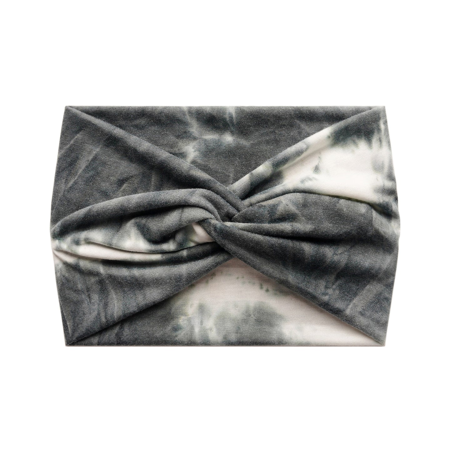 Tie dye print super wide twist front stretchy headband