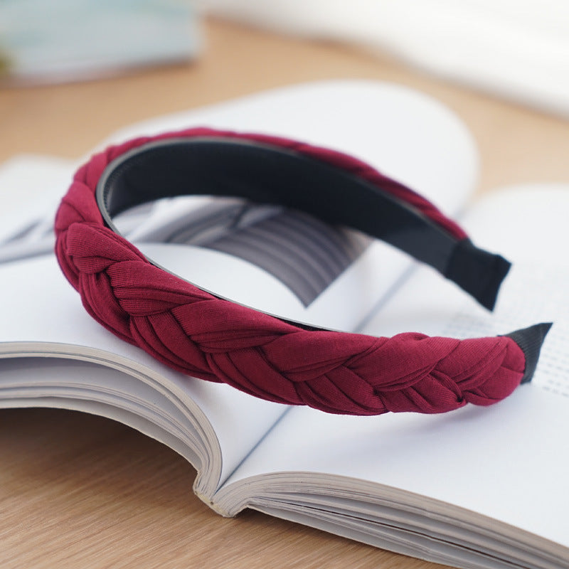 Cotton braided top headband