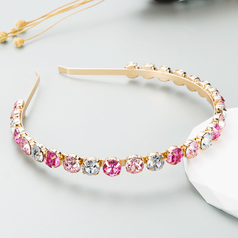 Sparkling rhinestones alloy headband