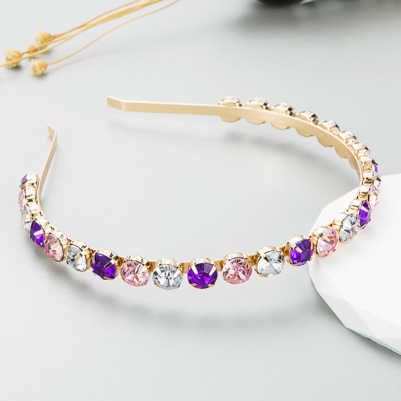 Sparkling rhinestones alloy headband
