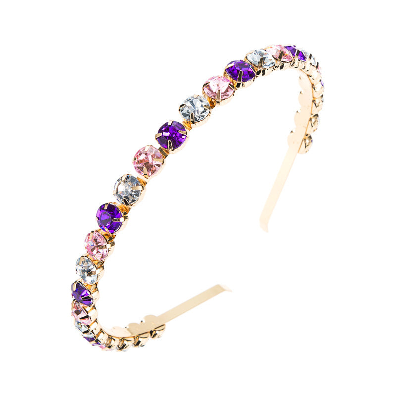 Sparkling rhinestones alloy headband