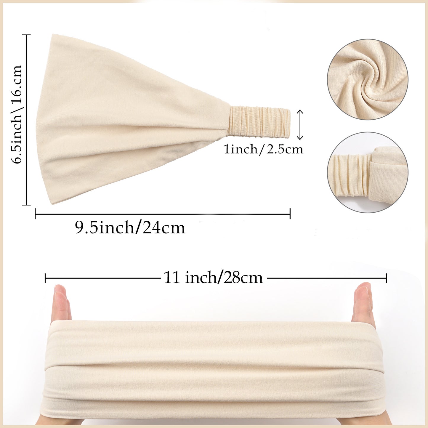 Double layer bandanna headband
