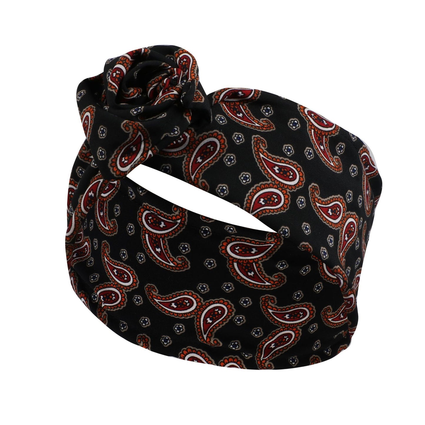 Bulk 20 pieces printed flat wide twist hair scarf