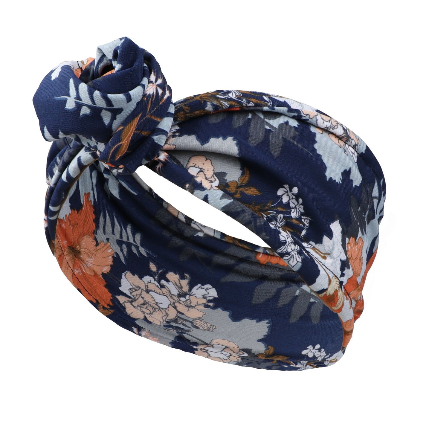 Bulk 20 pieces printed flat wide twist hair scarf