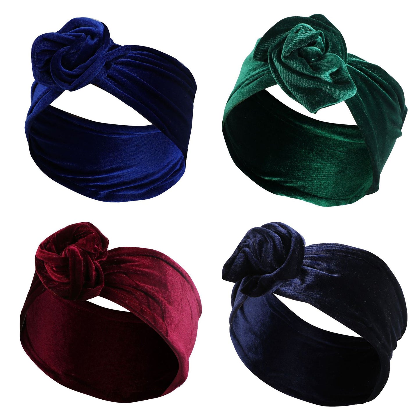 Bulk 20 pieces printed flat wide twist hair scarf
