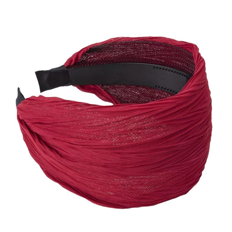 10cm crinkle chiffon headband